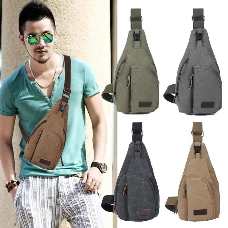 Unique Bag pack Style Vintage New Fashion Chest Shoulder Backpack Fanny Pack Cross body Bags for Men Travel Waist Bag Stevvex
