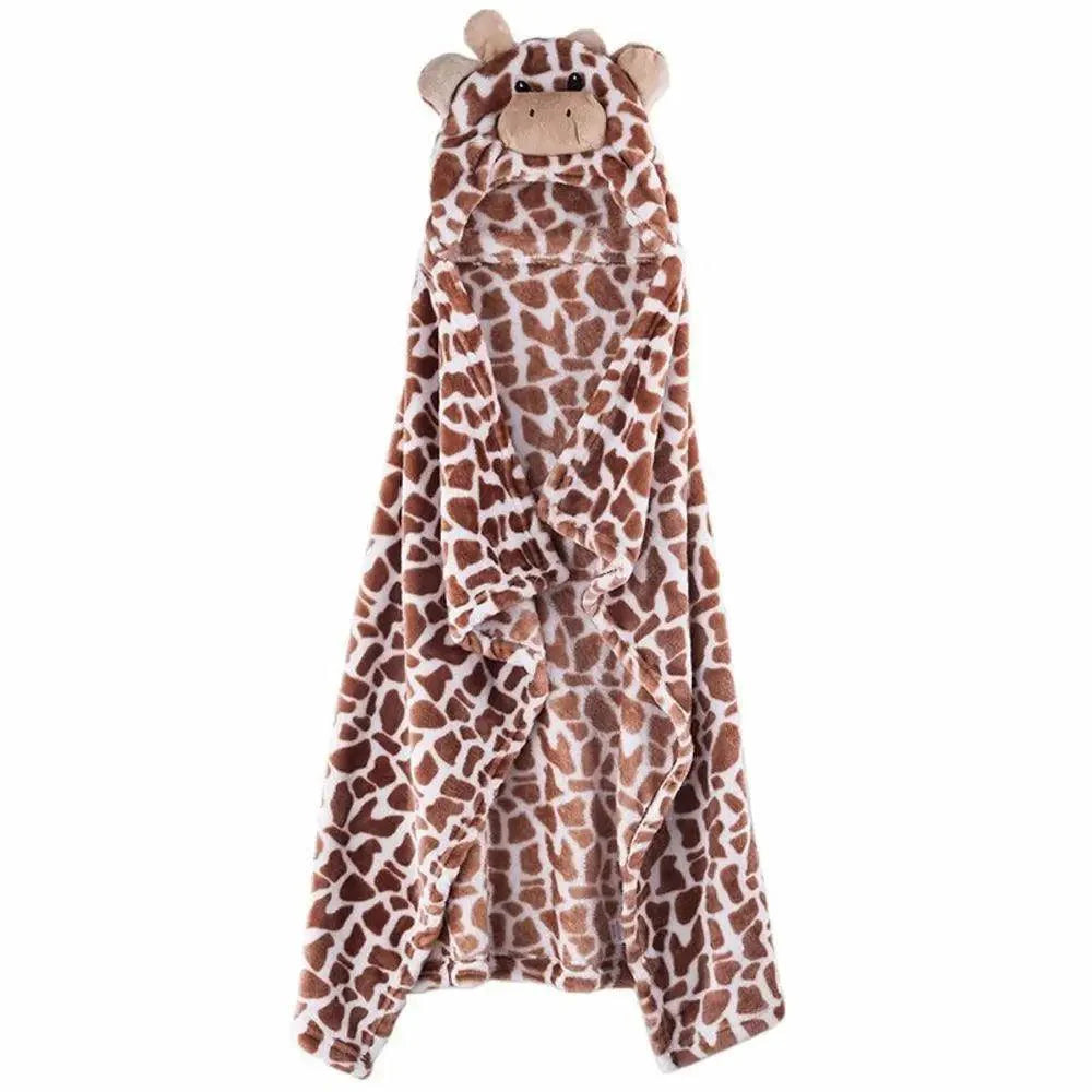 Unique Bear Shaped Baby Hooded Bathrobe Trendy Soft Baby Blanket Baby Bath Towel Cartoon Patter Towel Stevvex