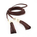 Unique Classic PU Leather Tie Strap Waist Belt For Women Modern Rope Style Design Ladies Waistbands Stevvex