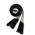 Unique Classic PU Leather Tie Strap Waist Belt For Women Modern Rope Style Design Ladies Waistbands Stevvex