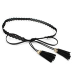 Unique Classic PU Leather Tie Strap Waist Belt For Women Modern Rope Style Design Ladies Waistbands Stevvex