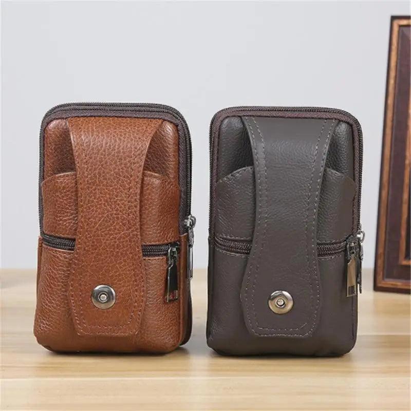 Unique Cross Body Shoulder Bag  Classic Texture Creative Delicate Design  PU Leather Fanny Waist Bag Elegant  Mobile Phone Belt Bum Pouch Stevvex