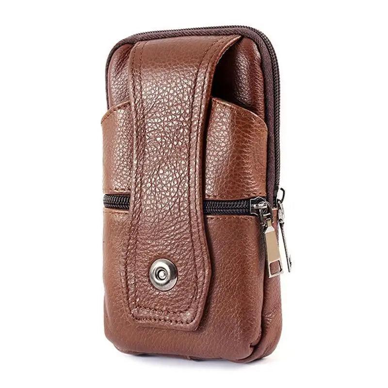 Unique Cross Body Shoulder Bag  Classic Texture Creative Delicate Design  PU Leather Fanny Waist Bag Elegant  Mobile Phone Belt Bum Pouch Stevvex