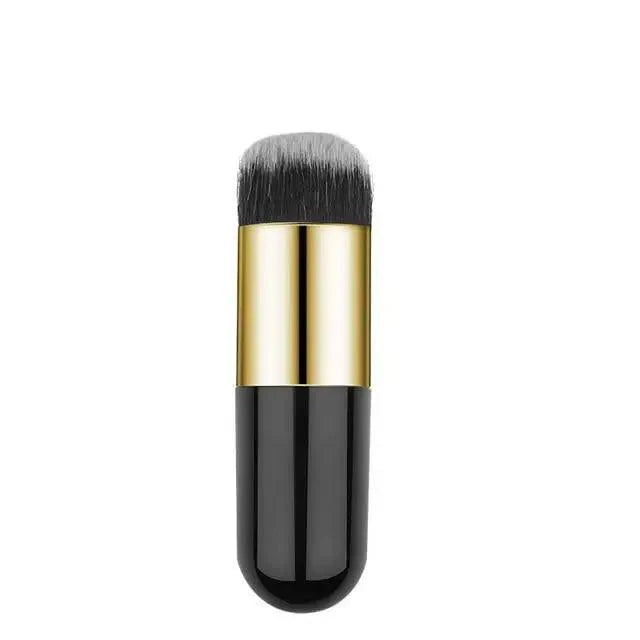Unique Design 1pc Professional Chubby Pier Foundation Brush 5Color Makeup Brush Flat Cream Makeup Brushes Professional Cosmetic Make-up Brush Stevvex
