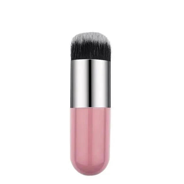 Unique Design 1pc Professional Chubby Pier Foundation Brush 5Color Makeup Brush Flat Cream Makeup Brushes Professional Cosmetic Make-up Brush Stevvex