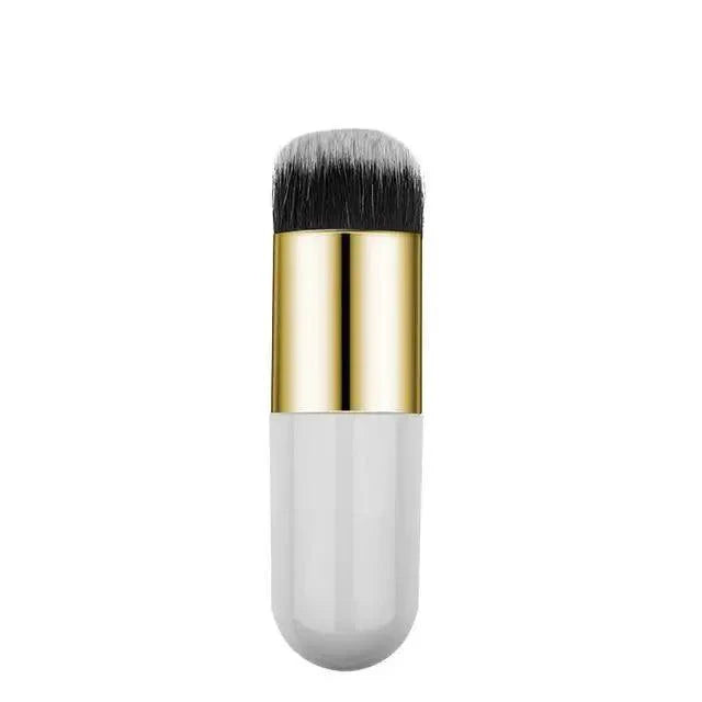 Unique Design 1pc Professional Chubby Pier Foundation Brush 5Color Makeup Brush Flat Cream Makeup Brushes Professional Cosmetic Make-up Brush Stevvex