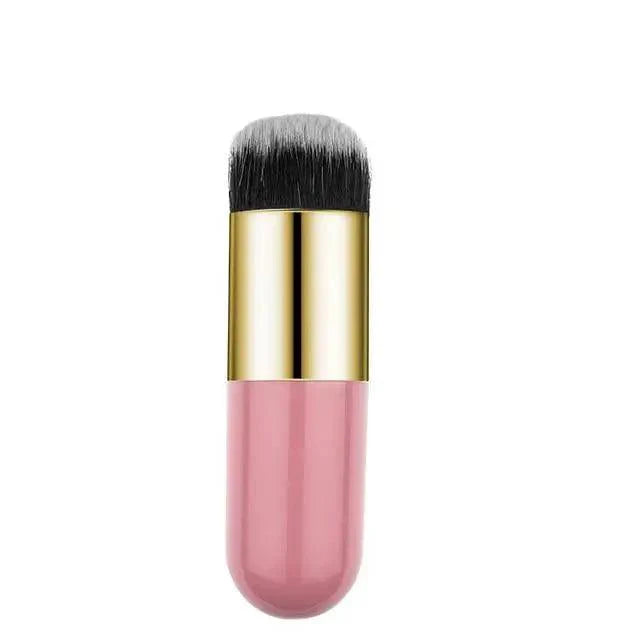 Unique Design 1pc Professional Chubby Pier Foundation Brush 5Color Makeup Brush Flat Cream Makeup Brushes Professional Cosmetic Make-up Brush Stevvex