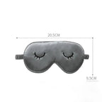 Unique Design Eyelash Embroidery Imitated Silk Sleeping Eye Masks Shading Patch Cover Blindfold With Adjustable Strap Travel Relax Eye Care Tools With Bag Stevvex