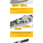 Unique Design Kitchen Household Manual Garlic Press Aluminum Alloy Garlic Maker Garlic Squeeze Garlic Press Kitchen Gadget Stevvex