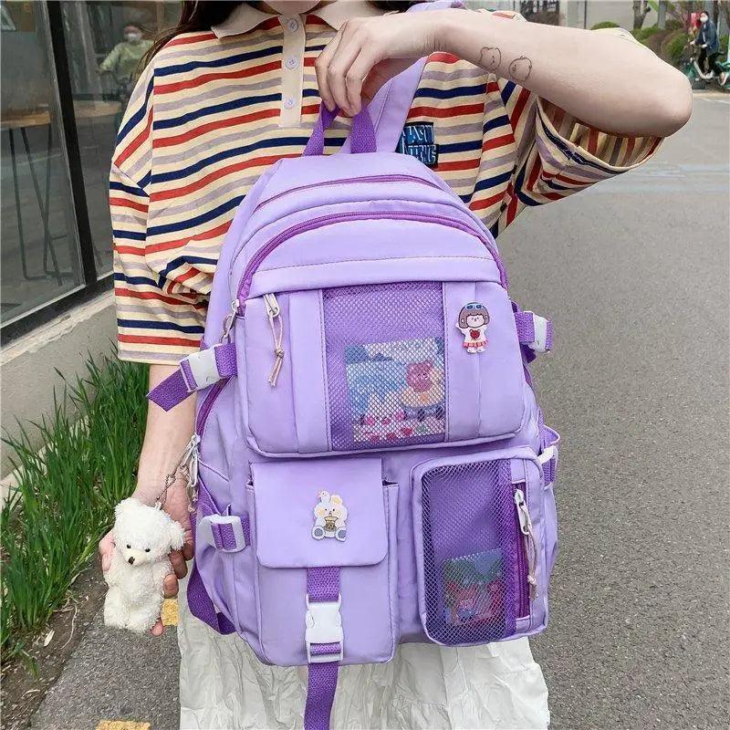 Unique Design Large Capacity With Multi-pocket Backpack For Women And Girls Waterproof College/School/Treval Bags Stevvex