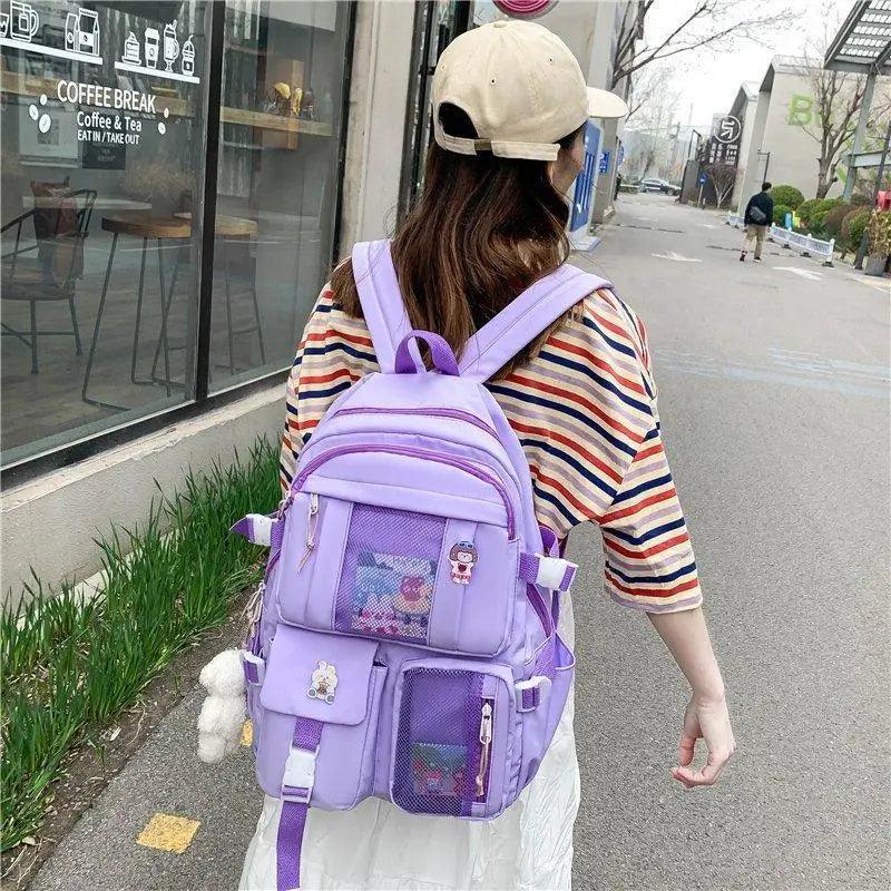 Unique Design Large Capacity With Multi-pocket Backpack For Women And Girls Waterproof College/School/Treval Bags Stevvex