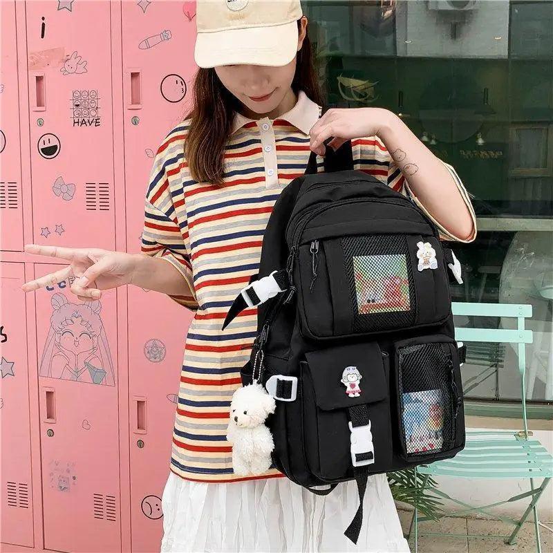 Unique Design Large Capacity With Multi-pocket Backpack For Women And Girls Waterproof College/School/Treval Bags Stevvex