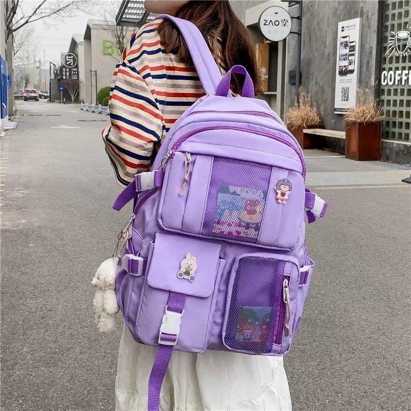 Unique Design Large Capacity With Multi-pocket Backpack For Women And Girls Waterproof College/School/Treval Bags Stevvex