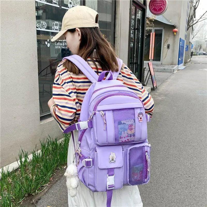 Unique Design Large Capacity With Multi-pocket Backpack For Women And Girls Waterproof College/School/Treval Bags Stevvex