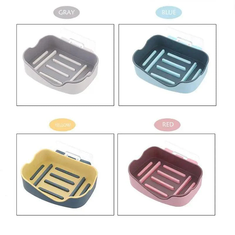 Unique Design Leaf Shape Soap Box Drain Soap Holder Box Bathroom Accessories Toilet Laundry Soap Box Bathroom Supplies Tray Gadgets Stevvex