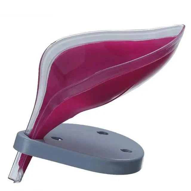 Unique Design Leaf Shape Soap Box Drain Soap Holder Box Bathroom Accessories Toilet Laundry Soap Box Bathroom Supplies Tray Gadgets Stevvex
