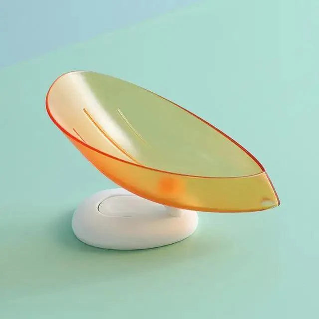 Unique Design Leaf Shape Soap Box Drain Soap Holder Box Bathroom Accessories Toilet Laundry Soap Box Bathroom Supplies Tray Gadgets Stevvex