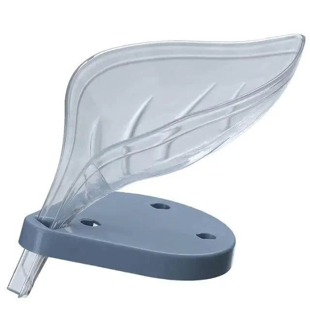Unique Design Leaf Shape Soap Box Drain Soap Holder Box Bathroom Accessories Toilet Laundry Soap Box Bathroom Supplies Tray Gadgets Stevvex