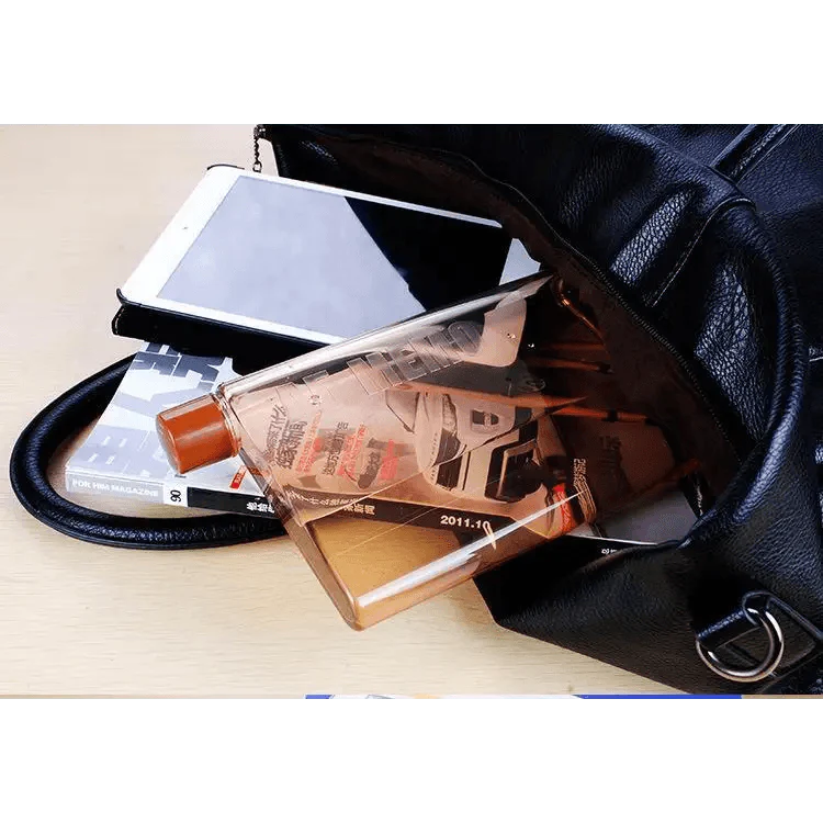 Unique Design Portable Book Paper Cup Botlte Flat Water Bottle Clear Paper Pad Water Bottle Flat Drinks Kettle Notebook Drink Bottle for Water Stevvex