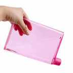 Unique Design Portable Book Paper Cup Botlte Flat Water Bottle Clear Paper Pad Water Bottle Flat Drinks Kettle Notebook Drink Bottle for Water Stevvex