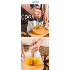Unique Design Semi-automatic Egg Beater 304 Stainless Steel Egg Whisk Manual Hand Mixer Self Turning Egg Stirrer Kitchen Accessories Egg Tools Stevvex