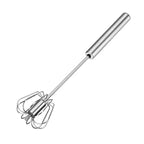 Unique Design Semi-automatic Egg Beater 304 Stainless Steel Egg Whisk Manual Hand Mixer Self Turning Egg Stirrer Kitchen Accessories Egg Tools Stevvex