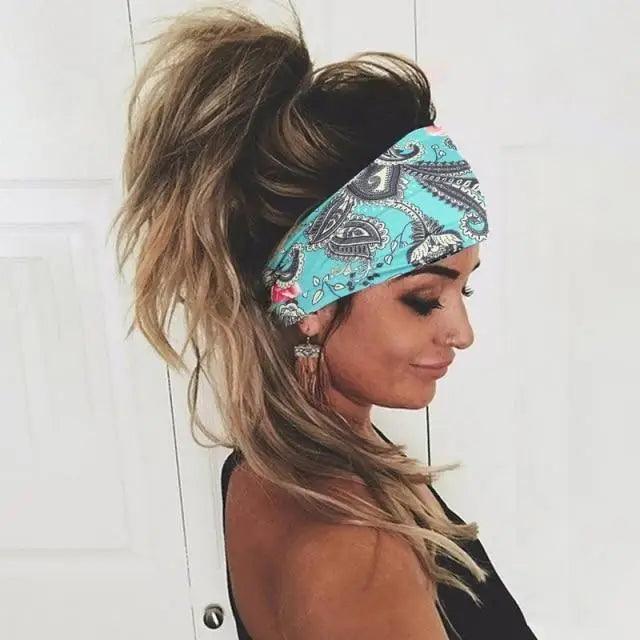 Unique Design Women's Summer Hair Bands Print Headband Stylish Cross Turban Bandanas Hair Accessories Headwrap Headwear Gift Stevvex