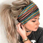 Unique Design Women's Summer Hair Bands Print Headband Stylish Cross Turban Bandanas Hair Accessories Headwrap Headwear Gift Stevvex