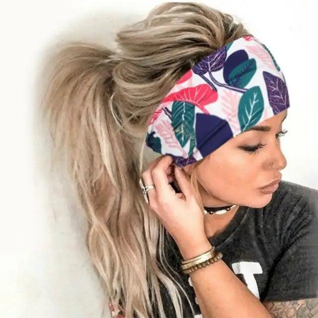 Unique Design Women's Summer Hair Bands Print Headband Stylish Cross Turban Bandanas Hair Accessories Headwrap Headwear Gift Stevvex