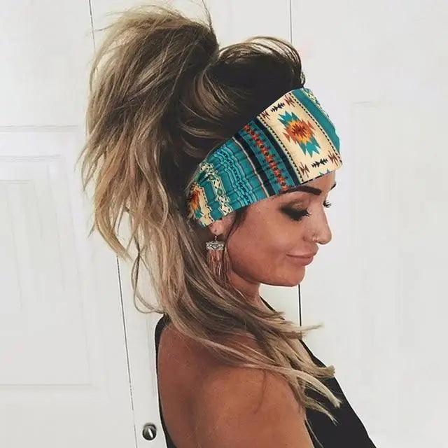 Unique Design Women's Summer Hair Bands Print Headband Stylish Cross Turban Bandanas Hair Accessories Headwrap Headwear Gift Stevvex
