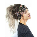 Unique Design Women's Summer Hair Bands Print Headband Stylish Cross Turban Bandanas Hair Accessories Headwrap Headwear Gift Stevvex