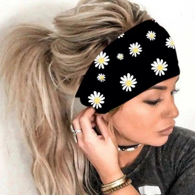 Unique Design Women's Summer Hair Bands Print Headband Stylish Cross Turban Bandanas Hair Accessories Headwrap Headwear Gift Stevvex
