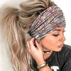 Unique Design Women's Summer Hair Bands Print Headband Stylish Cross Turban Bandanas Hair Accessories Headwrap Headwear Gift Stevvex
