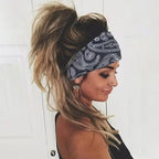 Unique Design Women's Summer Hair Bands Print Headband Stylish Cross Turban Bandanas Hair Accessories Headwrap Headwear Gift Stevvex
