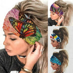 Unique Design Women's Summer Hair Bands Print Headband Stylish Cross Turban Bandanas Hair Accessories Headwrap Headwear Gift Stevvex