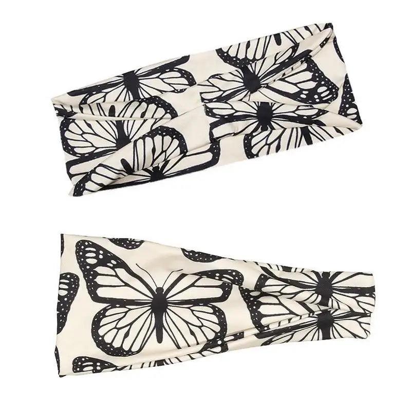 Unique Design Women's Summer Hair Bands Print Headband Stylish Cross Turban Bandanas Hair Accessories Headwrap Headwear Gift Stevvex