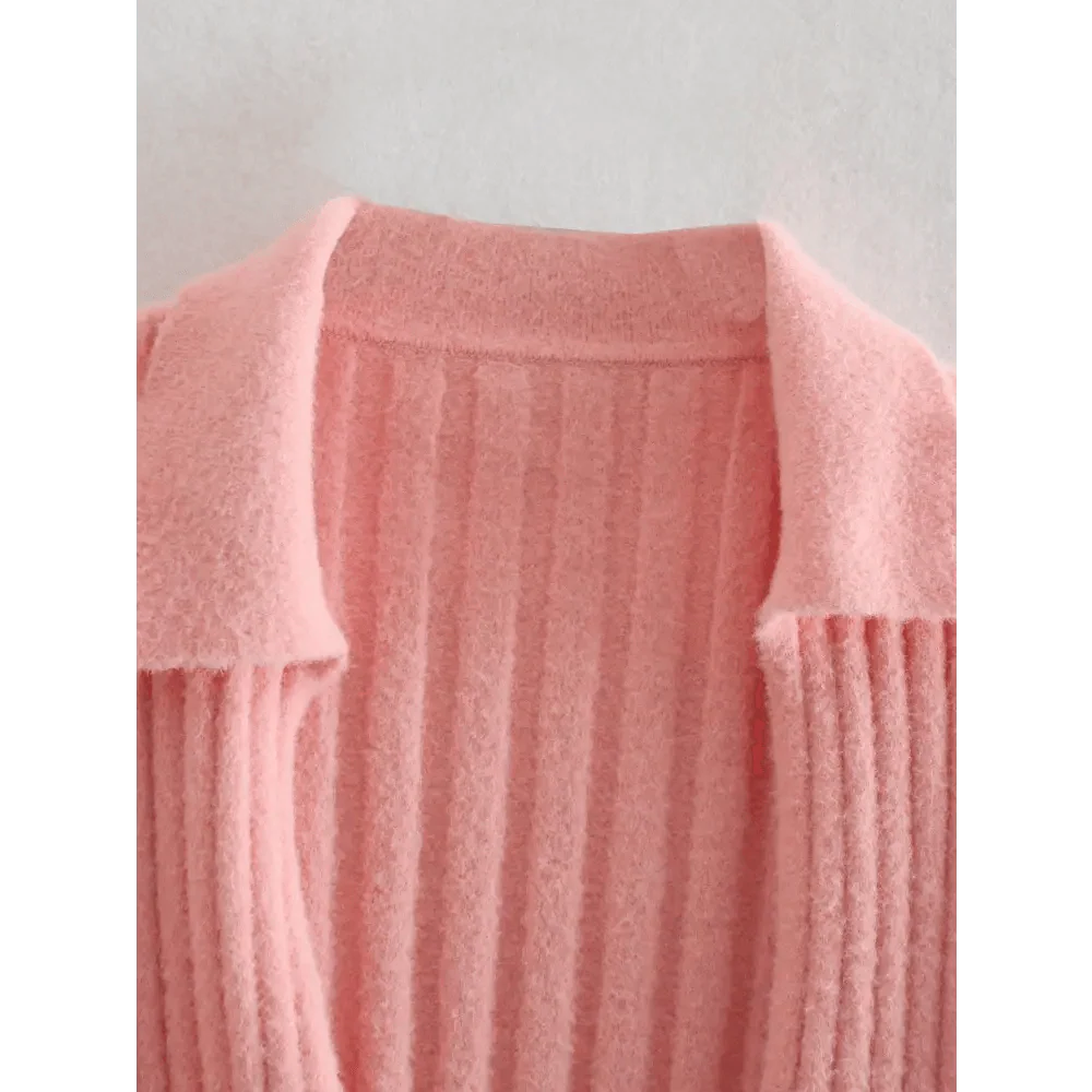 Unique Design Women's Sweater Solid Cross V-Neck Lace Up Bow Jumpers Long Sleeve Cardigan Female Spring Knitted Coat Stevvex