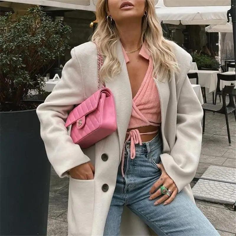 Unique Design Women's Sweater Solid Cross V-Neck Lace Up Bow Jumpers Long Sleeve Cardigan Female Spring Knitted Coat Stevvex