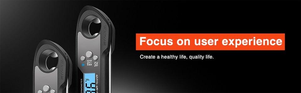 Unique Food Kitchen Digital Meat Thermometer  BBQ Instant Read Food Thermometer Waterproof With Backlight And Magnet For Kitchen Cooking Grilling BBQ Backing Liquids Oil Waterproof Kitchen Thermometer For Cooking Tools Stevvex