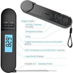 Unique Food Kitchen Digital Meat Thermometer  BBQ Instant Read Food Thermometer Waterproof With Backlight And Magnet For Kitchen Cooking Grilling BBQ Backing Liquids Oil Waterproof Kitchen Thermometer For Cooking Tools Stevvex