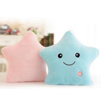 Unique Luminous Pillow Vivid Star Design LED Light Cushion Plush Pillow Night Light Plush Pillows Stuffed Star Pillow Led Light Creative Twinkle Star Glowing LED Night Light Plush Pillows Stuffed Toys For Bedroom Sofa Creative Birthday Gift Toy For Kids Stevvex