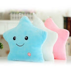 Unique Luminous Pillow Vivid Star Design LED Light Cushion Plush Pillow Night Light Plush Pillows Stuffed Star Pillow Led Light Creative Twinkle Star Glowing LED Night Light Plush Pillows Stuffed Toys For Bedroom Sofa Creative Birthday Gift Toy For Kids Stevvex