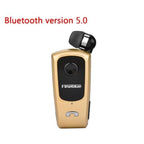 Unique Mini Wireless Earphone Retractable Portable Bluetooth Headset Calls Remind Vibration Sport Run Gamer Headphone Portable Design Comfortable HI-FI Stereo Earphones Noise Cancelling Bluetooth Earpiece Stevvex