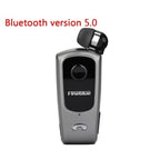 Unique Mini Wireless Earphone Retractable Portable Bluetooth Headset Calls Remind Vibration Sport Run Gamer Headphone Portable Design Comfortable HI-FI Stereo Earphones Noise Cancelling Bluetooth Earpiece Stevvex