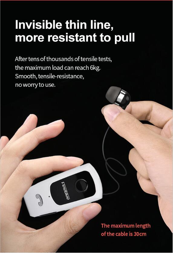 Unique Mini Wireless Earphone Retractable Portable Bluetooth Headset Calls Remind Vibration Sport Run Gamer Headphone Portable Design Comfortable HI-FI Stereo Earphones Noise Cancelling Bluetooth Earpiece Stevvex