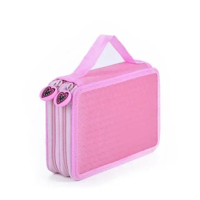 Unique Purple Cute Big 36/48/72 Holes Stationery Students Pencil Case High Quality Large Capacity Pencil Box Stevvex