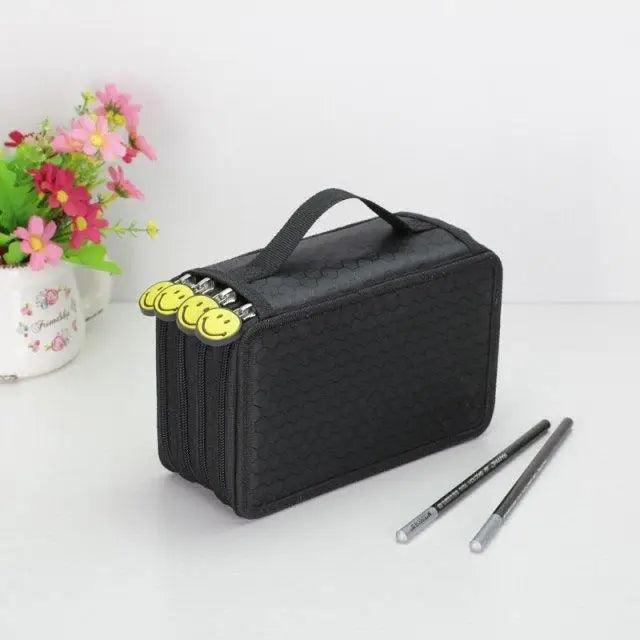 Unique Purple Cute Big 36/48/72 Holes Stationery Students Pencil Case High Quality Large Capacity Pencil Box Stevvex