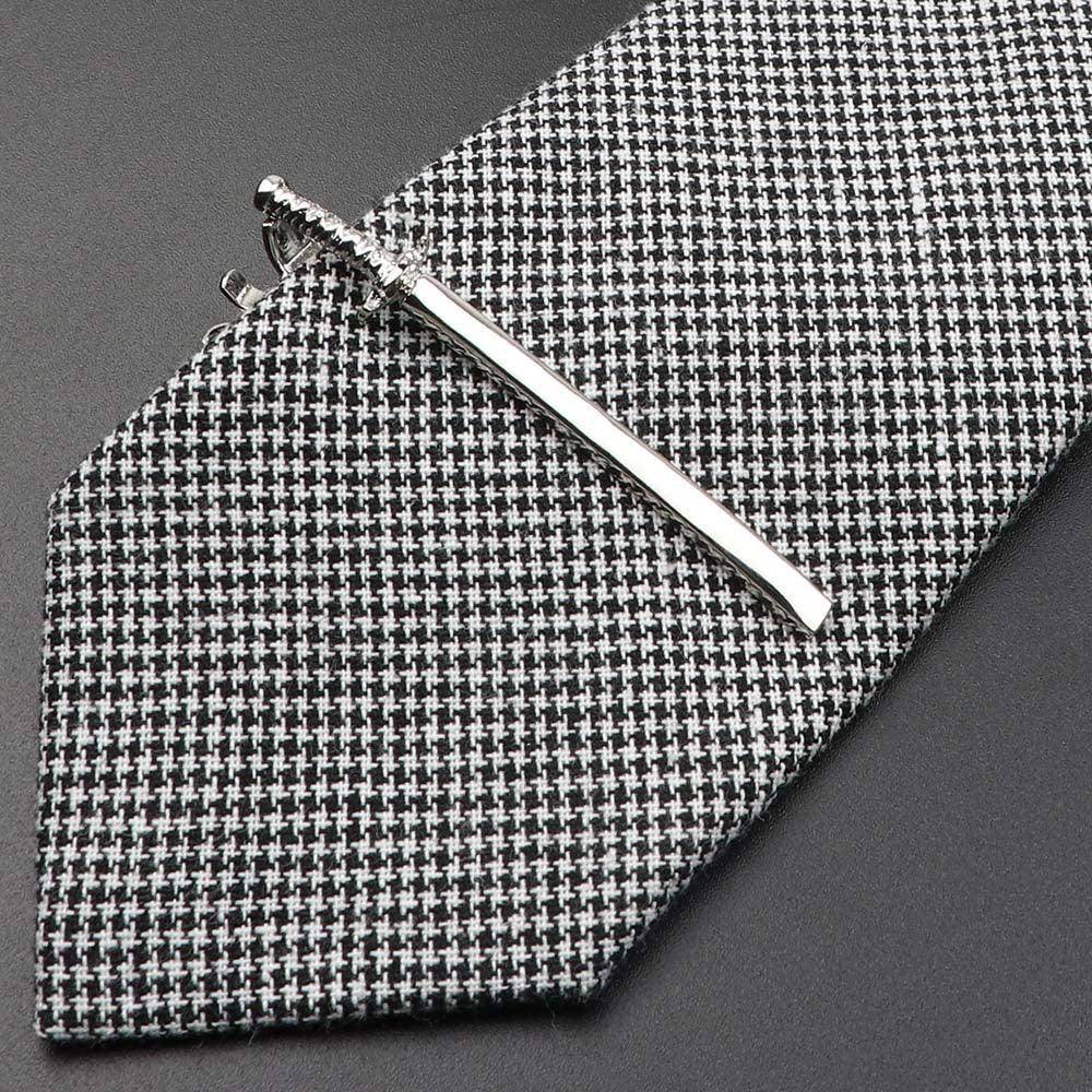 Unique Stainless Tie Clips Guitar Lizard Shaped Tie Clips Tie Clip Classic Tie Bar Clip Regular Trendy Durable Metallic Necktie Clips Wedding Business Ties Necktie Clips Pin For Mens Ideal Gift Stevvex
