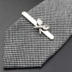 Unique Stainless Tie Clips Guitar Lizard Shaped Tie Clips Tie Clip Classic Tie Bar Clip Regular Trendy Durable Metallic Necktie Clips Wedding Business Ties Necktie Clips Pin For Mens Ideal Gift Stevvex