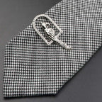 Unique Stainless Tie Clips Guitar Lizard Shaped Tie Clips Tie Clip Classic Tie Bar Clip Regular Trendy Durable Metallic Necktie Clips Wedding Business Ties Necktie Clips Pin For Mens Ideal Gift Stevvex